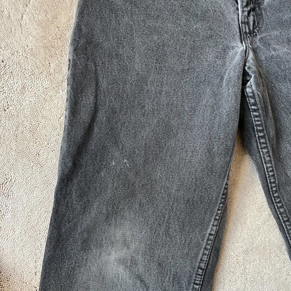 Vintage Levi's 550 Orange Tab Faded Black/Grey Jeans, W28 L29 - Picture 10 of 12